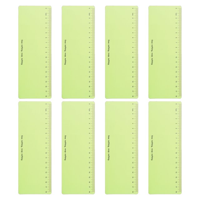 Unique Bargains Bandes de Lecture Guidées Surligner Marque-Page Superposé Coloré Règle de Suivi de Lecture pour Classe Vert Clair 8 Pcs