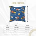 thumbnail image 4 of Bingfone Decorative Pillow Covers 16"X16" Construction Vehicles Couch Pillow Cases Modern Farmhouse Covers For Couch Sofa Bed, 4 of 9