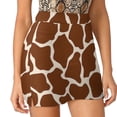 thumbnail image 3 of Giraffe Animal Print Africa And Safari Style Skirts Woman Fashion 2025 Pant Skirt Mini Skirts Office Short Skirt Giraffe Animal, 3 of 7