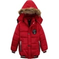 thumbnail image 3 of Lartaread Chaqueta con capucha cálida de invierno para niños, abrigo de nieve informal para exteriores a prueba de viento, 3 of 5