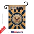 thumbnail image 2 of Breeze Decor BD-MI-G-108394-IP-DB-DS02-US Navy Burlap Americana - Everyday Military Impressions Decorative Vertical Garden Flag - 13 x 18.5 in., 2 of 4
