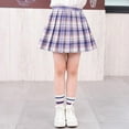 Girl Dresses Pleated Plaid Mini Skirt Skirts Skorts Outfits With