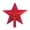 Red, variant on Patriotic Star Tree Topper 15cm Red Glitter Blow-Molded Pentagram, 4th of July Top Hat Star for Christmas in July, Independence Day Party Decoration