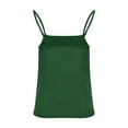 thumbnail image 4 of HAPIMO Women's Summer Tank Tops Halter Neck Blouse Twist Ruched Front Camisole Solid Color Print Tops Sleeveless Shirts for Girls Casual Loose Fit Camis Green L, 4 of 5