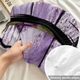 thumbnail image 4 of Queen Size Fitted Sheet Set - Halloween 3 Piece Bedding Sets 16" Deep Pocket Fitted Sheet with 2 Pillowcases, Fall Farmhouse Horror Floral Trees Wooden Purple Brushed Microfiber Hotel Bed Sheets, 4 of 9