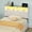 White, variant on Greenstell Twin Size Adjustable Storage Headboard Only - Modern Upholstered Head Board with LED Lights, Charging Station & Soft Padding, White