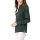 thumbnail image 4 of Camisas de botón de manga larga con estampado para mujer Inspire Chic XL Verde, 4 of 7