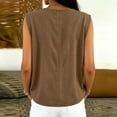thumbnail image 5 of FchengtaiS Womens Cotton Linen Tank Tops Wrap Tie Knot Sleeveless Crew Neck Shirts Casual Summer Beach Going Out Tops, 5 of 7
