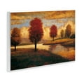 thumbnail image 3 of Stupell Industries Trees with Golden Reflections Landscape & Nature Painting Unframed Art Print Wall Art, 15 x 10, 3 of 7