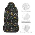 thumbnail image 5 of Sikiie Wasp and Florals Car Seat Protector 2 Pack Car Seat Cushion Mat, Car Seat Covers for SUV, Truck, Van, 5 of 7