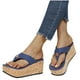 thumbnail image 5 of Sandalias de cuña impermeables con plataforma de color sólido de verano para mujer, zapatos de mujer Wmkox8yii ytu4077, 5 of 8