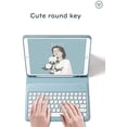 thumbnail image 2 of Timoom iPad Mini 6th Generation 2021 8.3 inch Keyboard Case Cute Round Key Color Keyboard Wireless Detachable BT Keyboard Cover with Pencil Holder for Mini 6 (Blue), 2 of 7