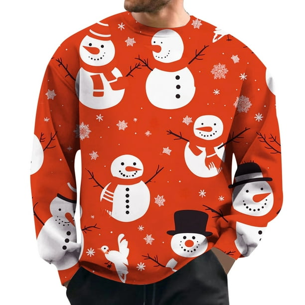 Couple Unisex Christmas Snowman Plus Size Casual Hoodie Pullover - China  Clothing and Clothes price