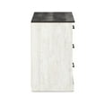 thumbnail image 6 of Signature Design by Ashley Shawburn Farmhouse 3 Drawer Chest of Drawers, White & Dark Gray, 6 of 7
