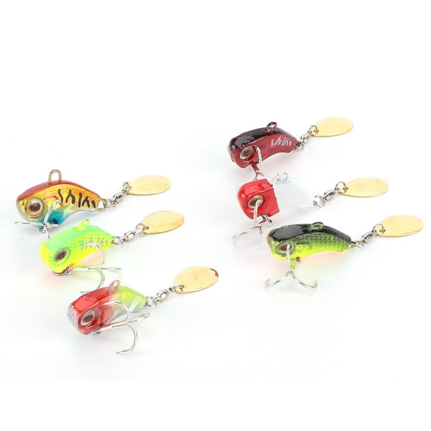 VIB With Spoon Fishing Lure, 6Pcs Fishing Bait Kit VIB With Spoon