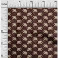 thumbnail image 2 of oneOone Cotton Flex Maroon Fabric Elephant Fabric For Sewing Printed Craft Fabric By The Yard 40 Inch Wide, 2 of 5