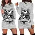 thumbnail image 2 of Vestido con capucha de Jack Skellington, suéter, vestido de moda de Disney, sudadera, vestido con capucha con estampado 3D por todas partes para mujer, 2 of 5
