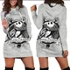 thumbnail image 2 of Vestido con capucha de Jack Skellington, suéter, vestido de moda de Disney, sudadera, vestido con capucha con estampado 3D por todas partes para mujer, 2 of 5