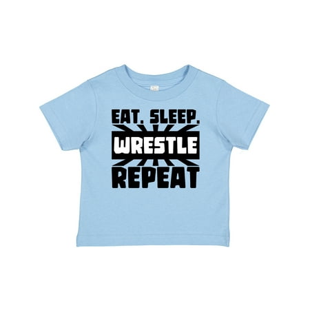 

Inktastic Eat Sleep Wrestle Repeat Gift Baby Boy or Baby Girl T-Shirt