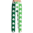 thumbnail image 5 of Men's St Patrick's Day Pants Casual Comfortable Drawstring Lounge Pants with Print Full Length Soft Polyester Spring Summer Wear 2026 Mint Green M, 5 of 6
