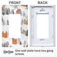 thumbnail image 3 of Yayeee Rocker Switch Wall Plate 1-Gang 4.6"x2.9" Home Decorative Outlet Cover, Beige Snow Houses, 3 of 6