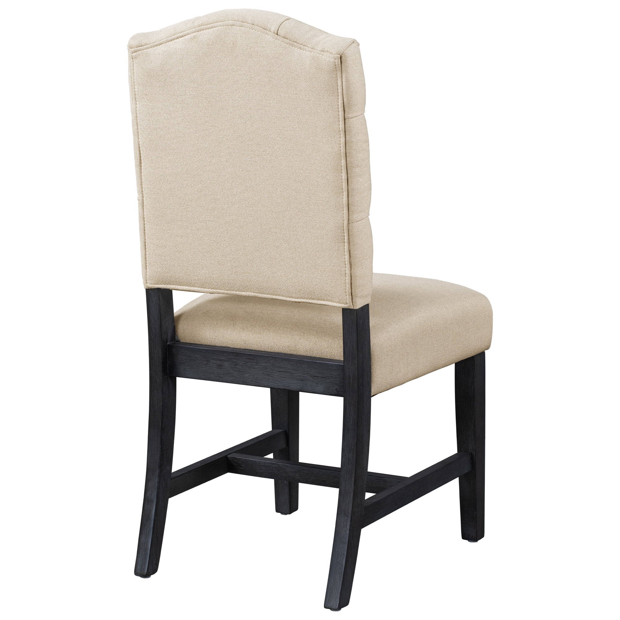 Euroco Retro Upholstered Dining Chairs Set of 2, Fabric Dining Side Chairs,Kitchen Chairs with High Backrest for Dining Room Living Room,Espresso