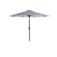 thumbnail image 5 of Westin Outdoor 9 Ft Patio Market Umbrella with Tilt & Crank, Gray /White Stripe, 5 of 6