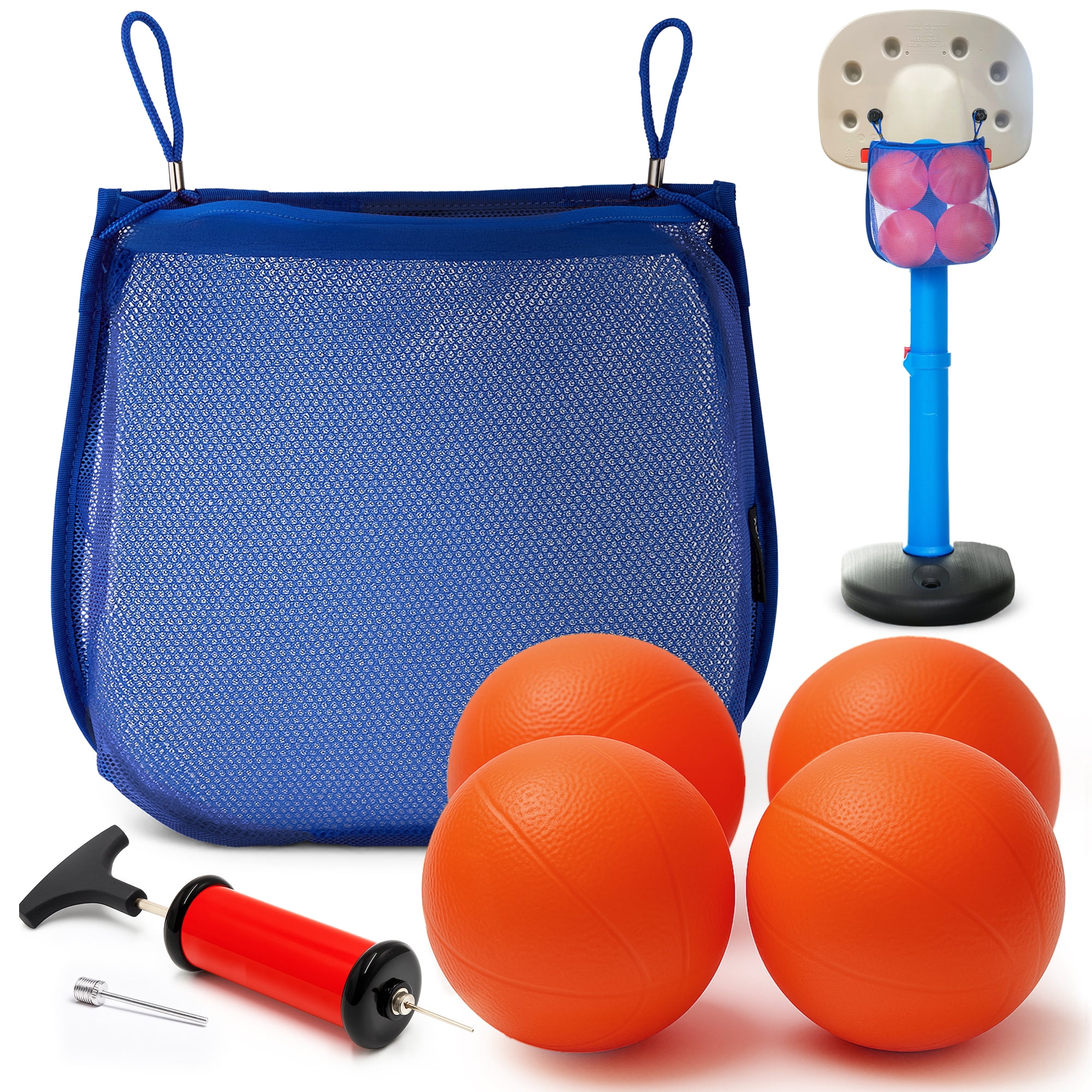 Galvanox, Mini Rubber Basketballs, 7 inch, Includes Pump - Walmart.com