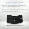 thumbnail image 3 of Core Products Foam Cervical Collar Neck Support Brace - Black, Large- 3" Chin to Sternal Notch, 3 of 7