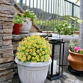 thumbnail image 6 of ZOELNIC 10 Bundles Fall  Artificial Flowers UV Resistant Wild Daisy Flowers, Faux Plastic Eucalyptus Greenery Shrubs Fake Plant for Autumn Indoor Outdoor Home Fireplace Garden Decor (Yellow), 6 of 14