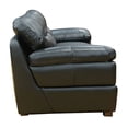 thumbnail image 5 of Sunset Trading Jayson 89" Modern Top-Grain Leather Sofa in Black, 5 of 5