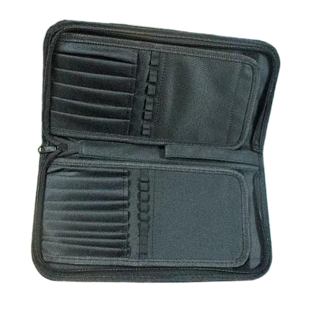 Estuche para pinceles de con 15 ranuras para guardar lápices y bolígrafos, estuche de viaje para pinceles de maquillaje, para salón de manicura,
