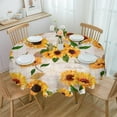 thumbnail image 2 of Autumn Maple Leaf Round Tablecloth Wedding Hotel Table Cover Holiday Dining Table Waterproof Tablecloth, 2 of 7