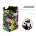 thumbnail image 3 of Yayeee Freestanding Laundry Hamper with Handle Collapsible Large Storage Basket for Clothes, Flamingo Pattern, 3 of 7