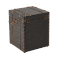 thumbnail image 6 of COZAYH Vintage Storage Chest with Buckle Hinged Top, Linen Accent End Side Table for Living Room, Office, Bedroom, Rectangle, Grey, 6 of 9