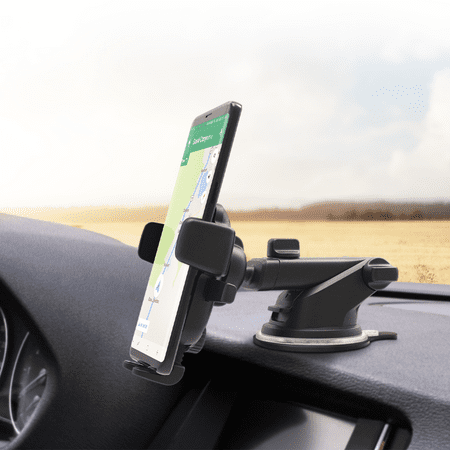 iOttie - Easy One Touch 4 Dash & Windshield Mount for Mobile Phones - Black