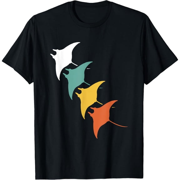 Manta Ray Retro Vintage T-Shirt