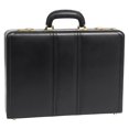 thumbnail image 1 of Coughlin - Black Leather Expandable Attache Case, 1 of 1
