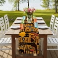 thumbnail image 3 of Black African Women Table Runner 72 Inches Long,Boho Brown Elephant Giraffe Ethnic Cotton Linen Table Runners Dresser Scarves,Decorative Tabletop Scarf Furniture Cover for Home Dinner Party 13"x72", 3 of 8