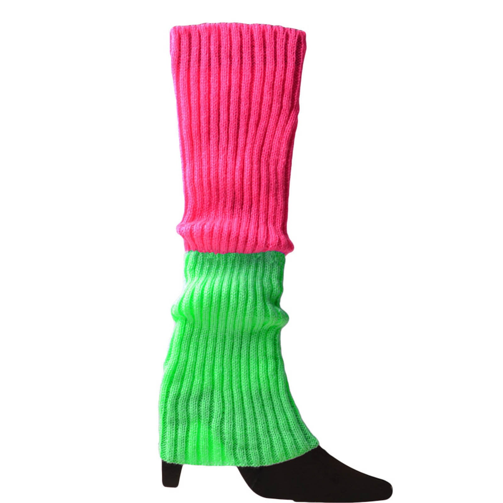 Neon Pintuck Leg Warmers (B×N) Leg Warmers Neon Blue - PureCostumes.com