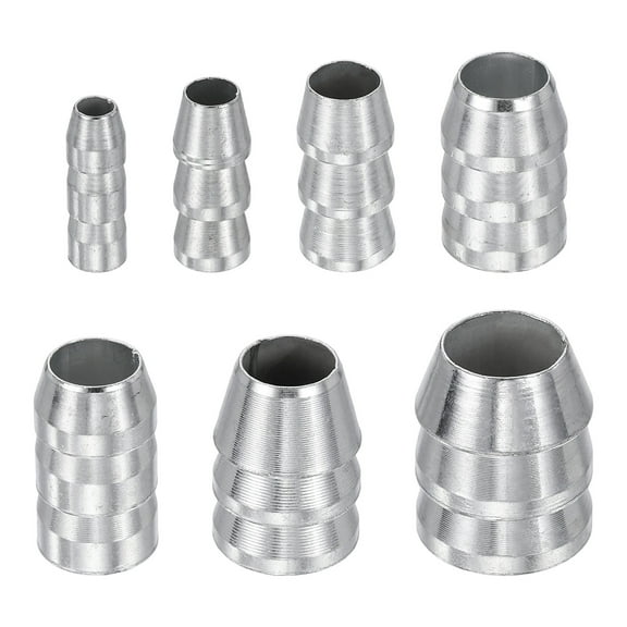 Uxcell 7pcs Round Axe Handle Wedge Kit 8/10/12/14/16/18/20mm Extended Safety Metal Handle Wedges Hammer for Axe Claw Hammer Sledge, Silver
