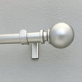 thumbnail image 2 of Decopolitan Punch and Press No Drill Curtain Rod Set 72-144 inch, Nickel, 2 of 4