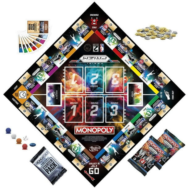 Monopoly Prizm: NBA 2nd Edition Board Game, Monopoly Game with