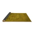 thumbnail image 2 of Ahgly Company Indoor Square Oriental Yellow Industrial Area Rugs, 4' Square, 2 of 4
