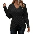 thumbnail image 1 of Timegard Womens Going out Tops Sweaters Slim Fitting V Neck Irregularly Longs Sleeve Pullover Fall Winter, 1 of 8