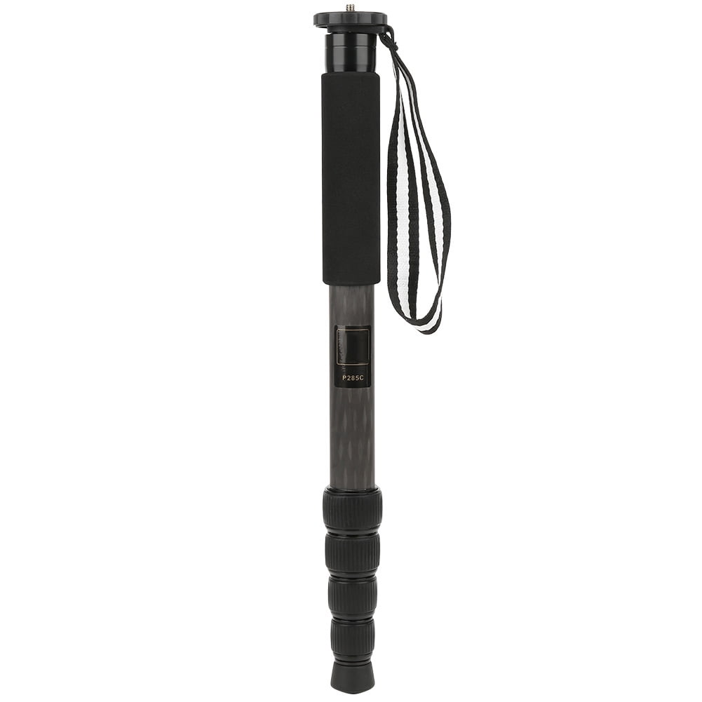 Carbon Fiber Camera Monopod 5 Sections Compact Portable Professional Extended Pole Stick for SLR Mirrorless Cameras 16.5-61 Inches / 42-155 cm