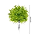 thumbnail image 4 of 19 inch Green Artificial Potted Plant, Plastic Outdoor Garden Faux Ground Cover Arrangement, No Maintenance Required, 4 of 7