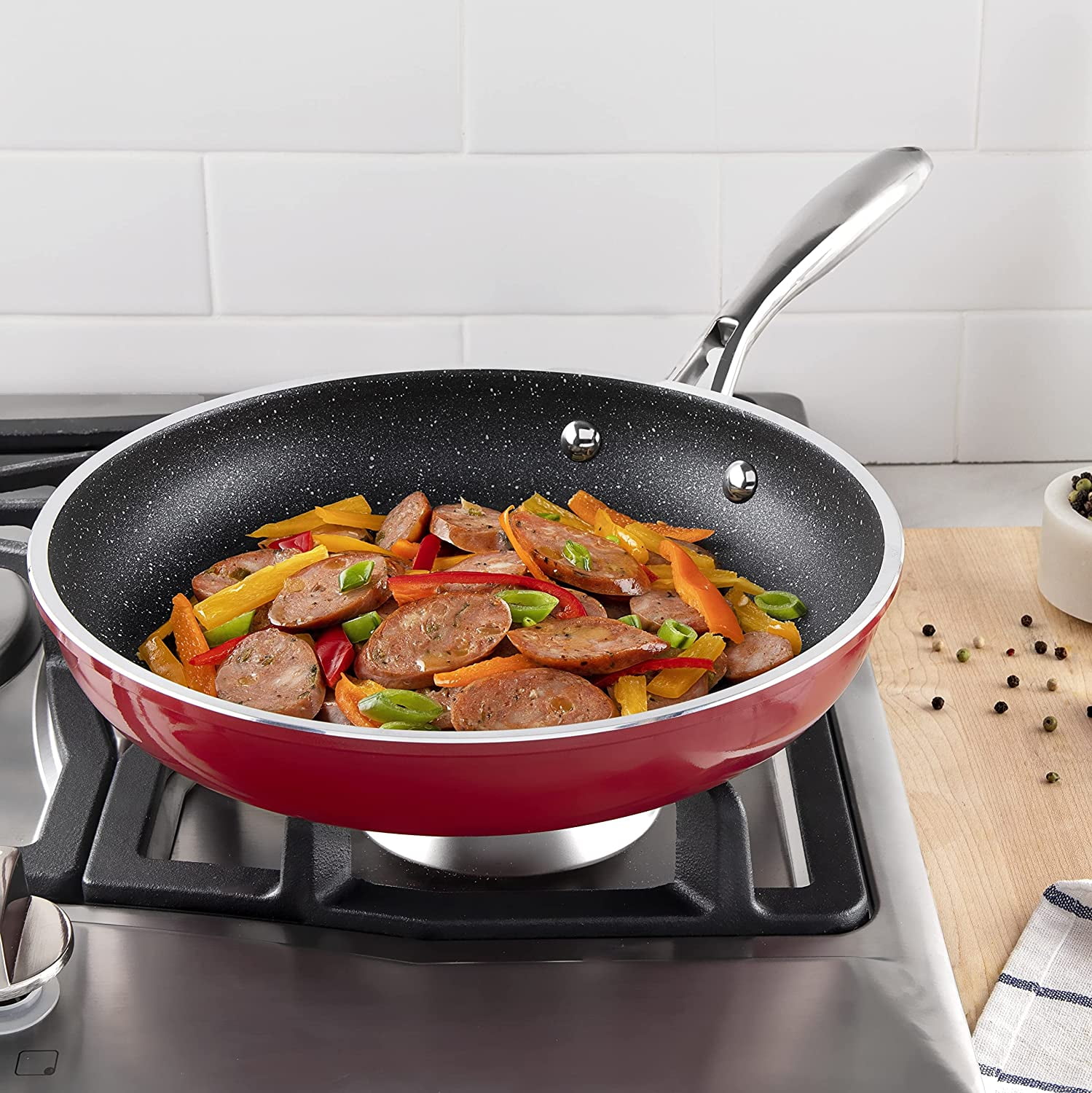 Granitestone Nonstick Frying Pan - 12 Inch Frying Pan Nonstick Pan Skillets Nonstick Non Stick Pan Cooking Pan Fry Pan Skillet Large Frying Pan, Oven & Dishwasher Safe