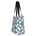 thumbnail image 7 of Horeoi Cute Rabbit Easter Print Shoulder Bag for Women Large Capacity Zipper Tote for Shopping Beach Travel Gym with Inner Pocket, 7 of 7