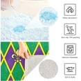 thumbnail image 6 of Dreamtimes Mardi Gras Bathroom Rug Set 2PCS Ultra Soft Bath Rugs, Non Slip Absorbent Shaggy Bath Mat Set with U-Shaped Toilet Mat (17.3"x13.4"& 23.6"x15.7"), 6 of 6